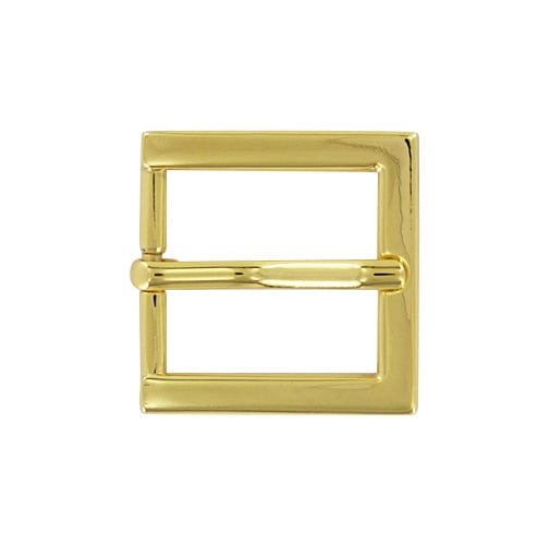 Ohio Travel Bag Buckles 1" Shiny Gold, Heel Bar Buckle, Zinc Alloy, #C-2093-GOLD C-2093-GOLD