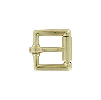 Ohio Travel Bag Buckles 5/8" Brass, Heel Bar Roller Buckle, Zinc Alloy, #C-1355-5-8-BP C-1355-5-8-BP
