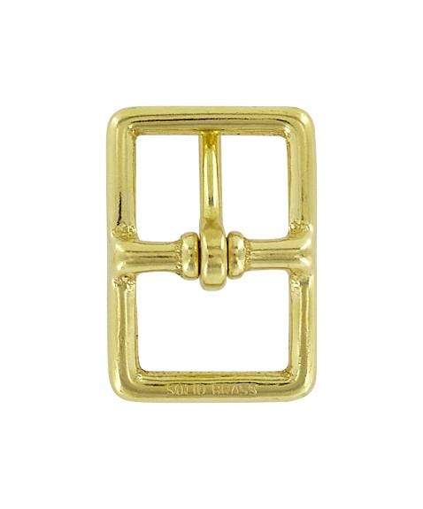 Ohio Travel Bag Buckles 7/8" Brass, Center Bar Buckle, Solid Brass, #C-1464 C-1464