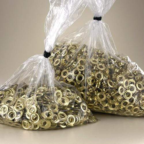 Ohio Travel Bag Fasteners #0 Brass, Grommet with Washer, 25 Gross, Solid Brass, #GWB-0-B GWB-0-B