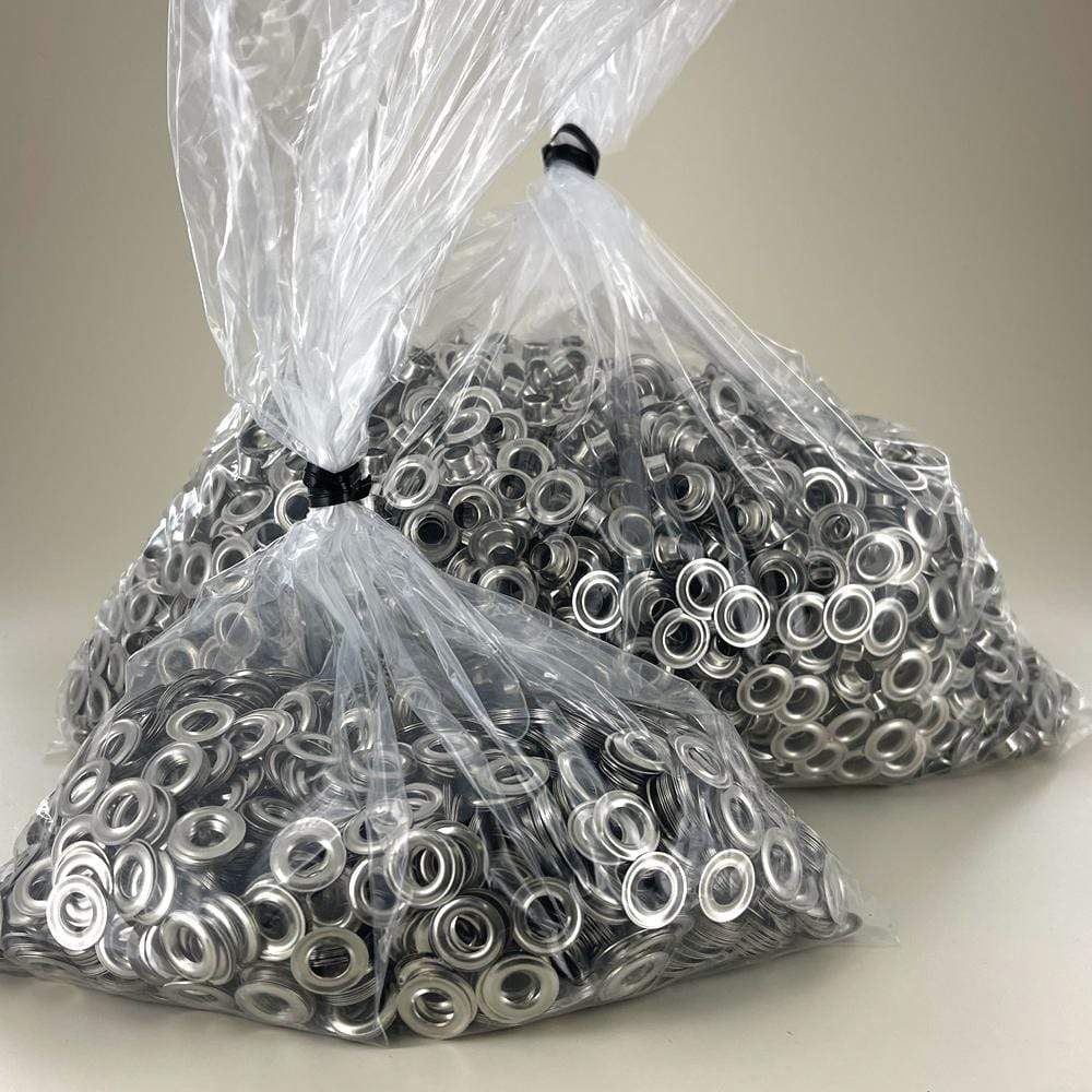 Ohio Travel Bag Fasteners #0 Nickel, Grommets with Washers, 25-Gross, Solid Brass, #GWB-0-N GWB-0-N