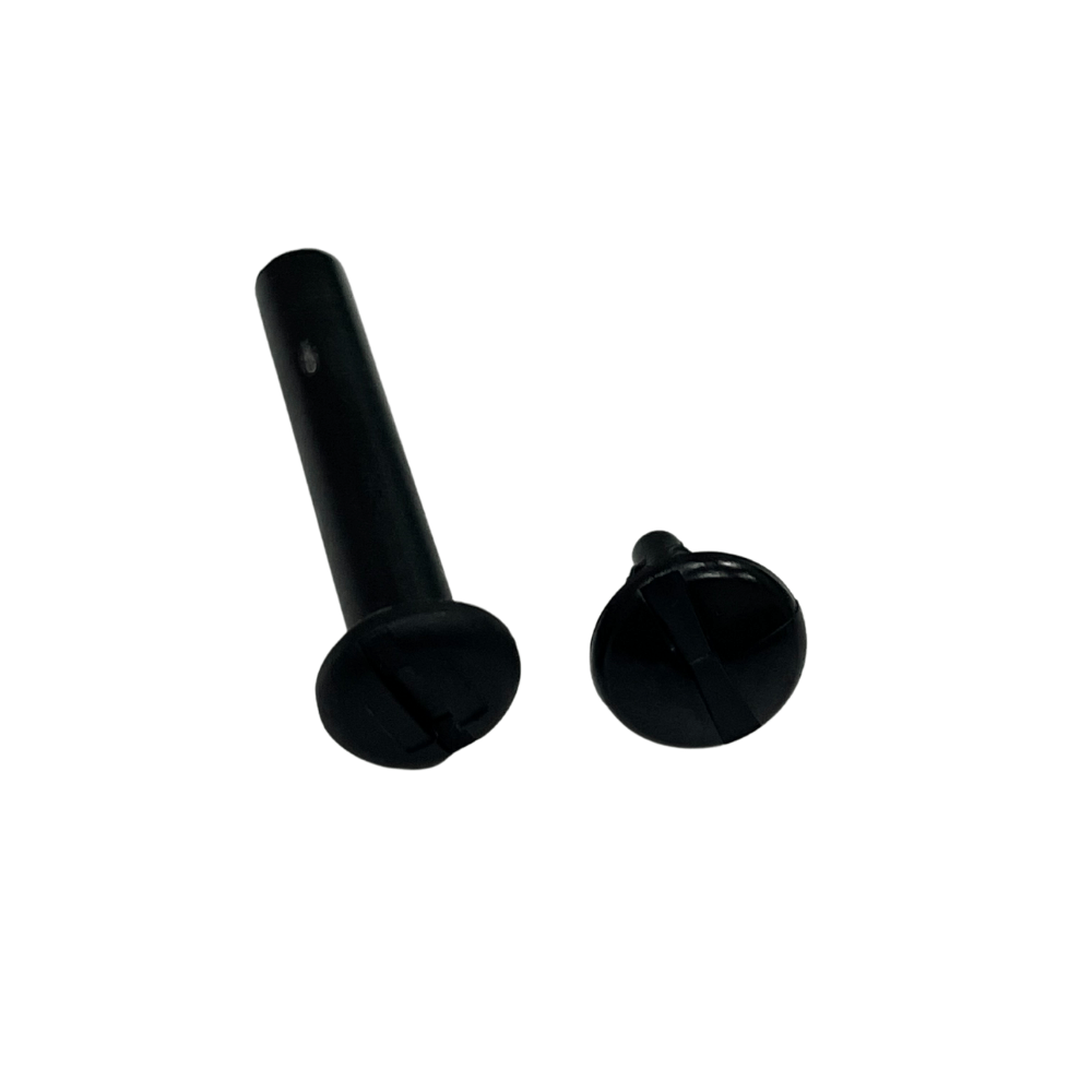 Ohio Travel Bag Fasteners 1 1/4" Black, Post & Cap, Plastic, #L-1694-1-1-4 L-1694-1-1-4
