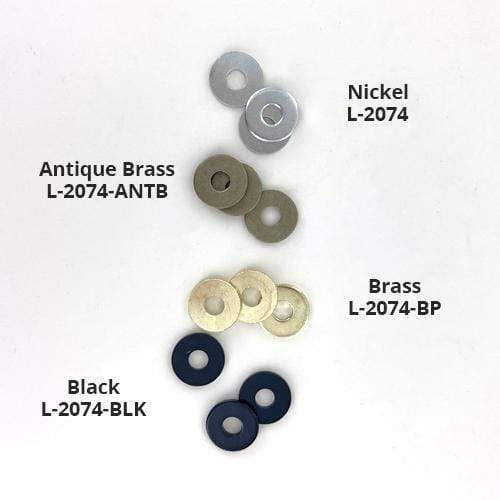 Ohio Travel Bag Fasteners 1/2" Nickel, Washer, Steel - 12 pk, #L-2074 L-2074