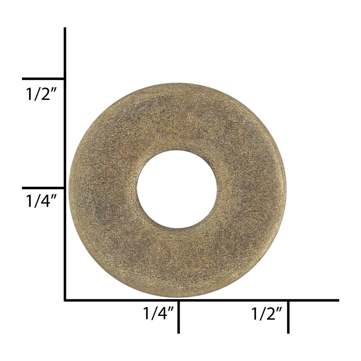 Ohio Travel Bag Fasteners 1/4" Antique Brass, #9 Small Washer, Steel - 24 pk, #9-SM-ANTB 9-SM-ANTB