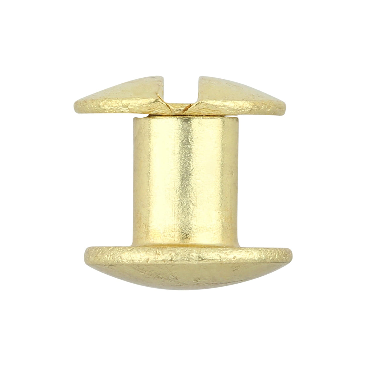Ohio Travel Bag Fasteners 1/4" Brass, Chicago Screw, Solid Brass, #L-156-1-4SB L-156-1-4SB
