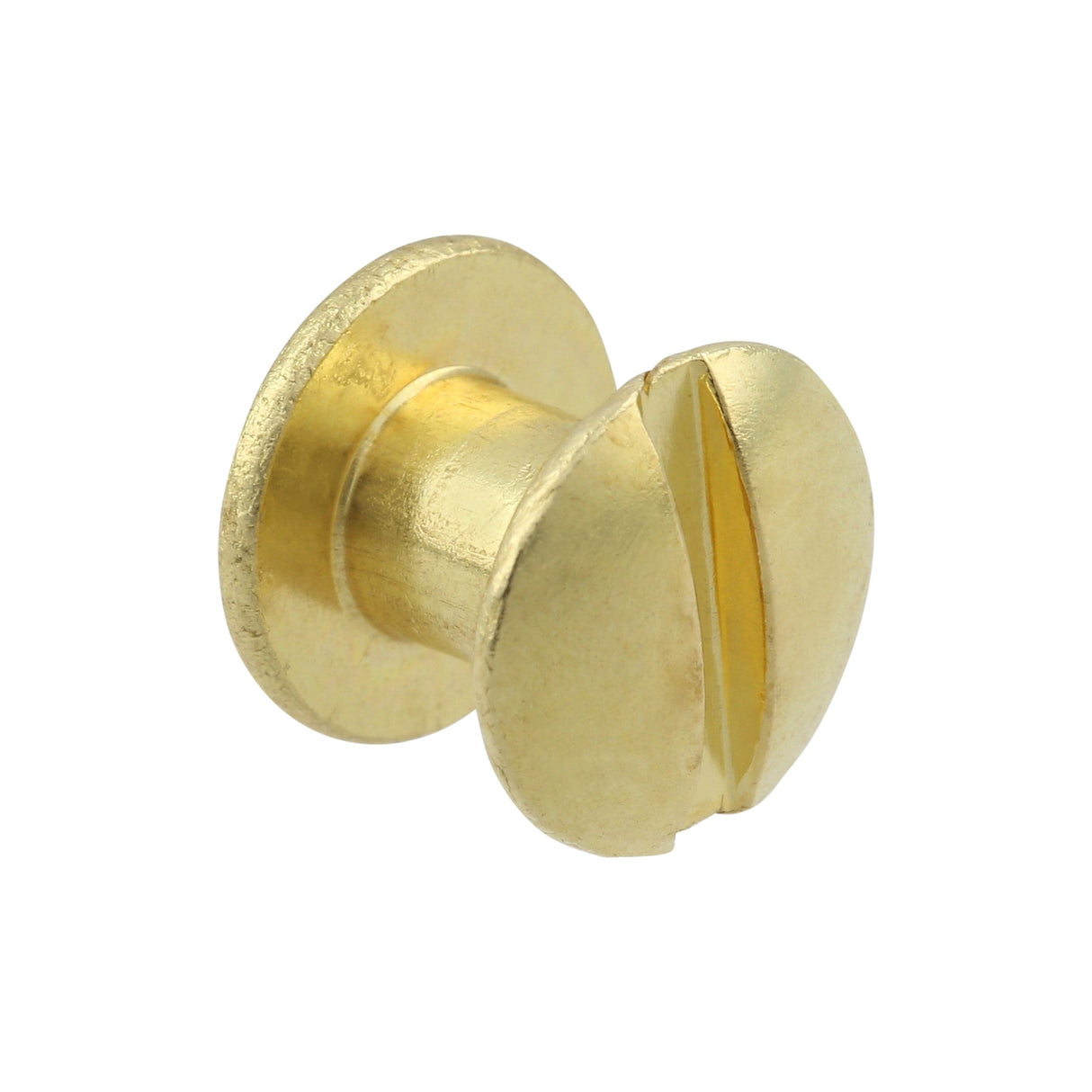 Ohio Travel Bag Fasteners 1/4" Brass, Chicago Screw, Solid Brass, #L-156-1-4SB L-156-1-4SB