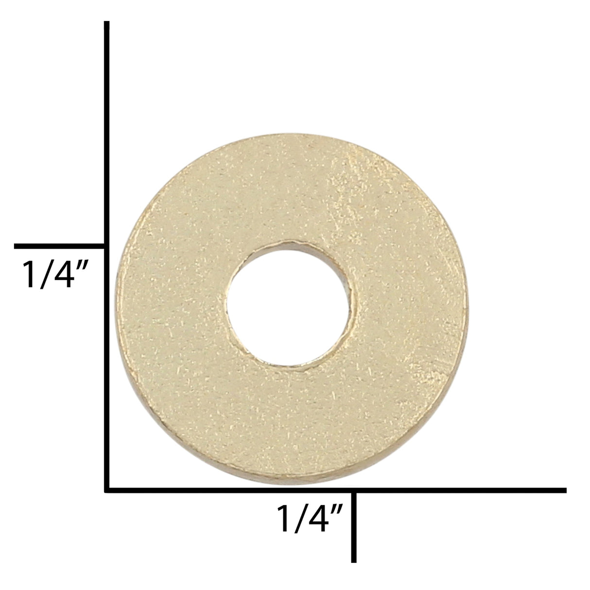 Ohio Travel Bag Fasteners 1/4" Brass, Washer, Steel - 12 pk, #T-117-BP T-117-BP