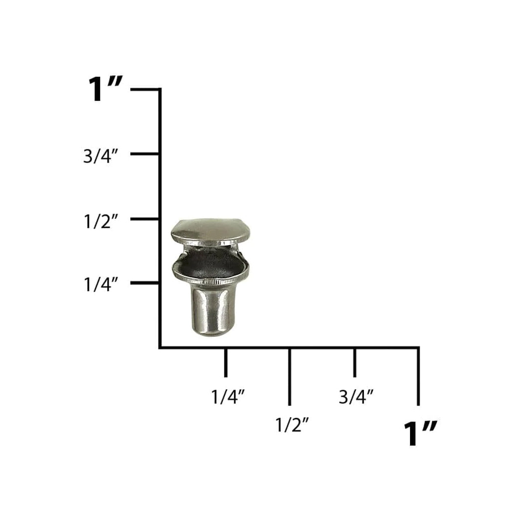 1/4" Gunmetal, Boot Lace Eyelet Hook, Steel