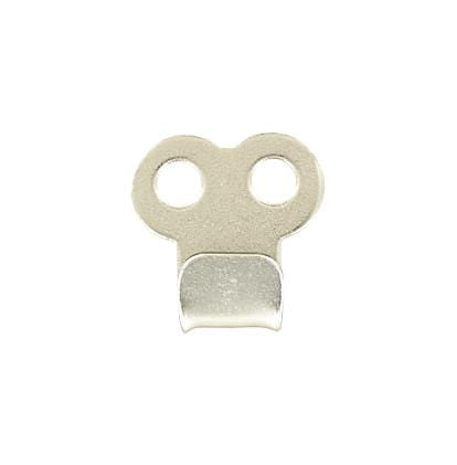 Ohio Travel Bag Fasteners 1/4" Nickel, Boot Hook, Steel, #A-309-NP A-309-NP