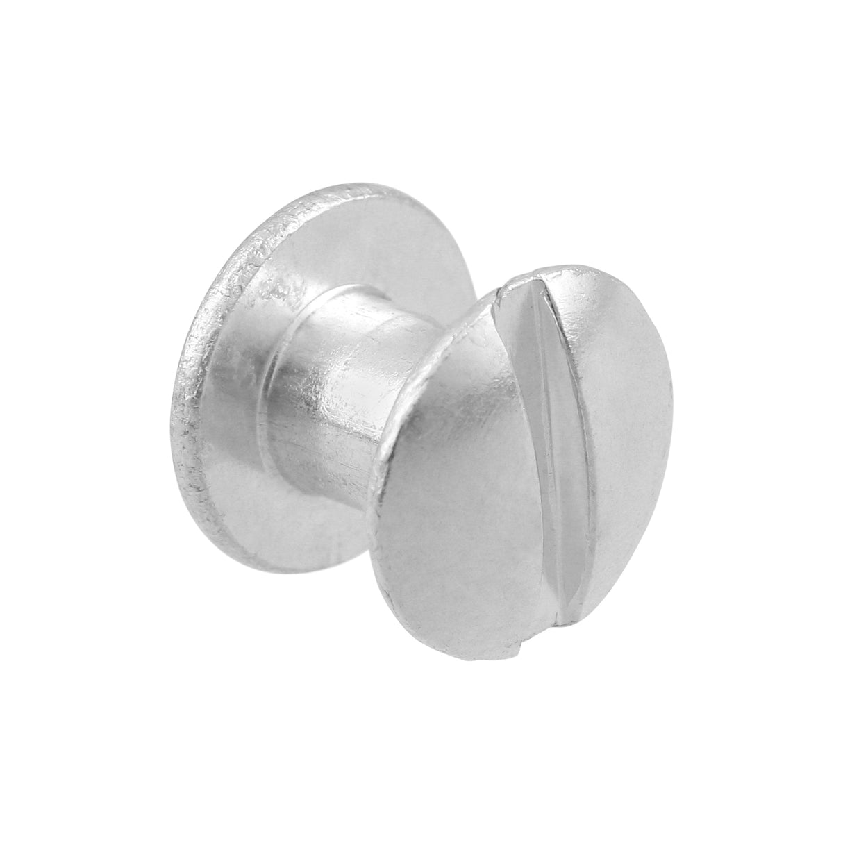 Ohio Travel Bag Fasteners 1/4" Nickel, Chicago Screw, Solid Brass, #L-156-1-4SBN L-156-1-4SBN