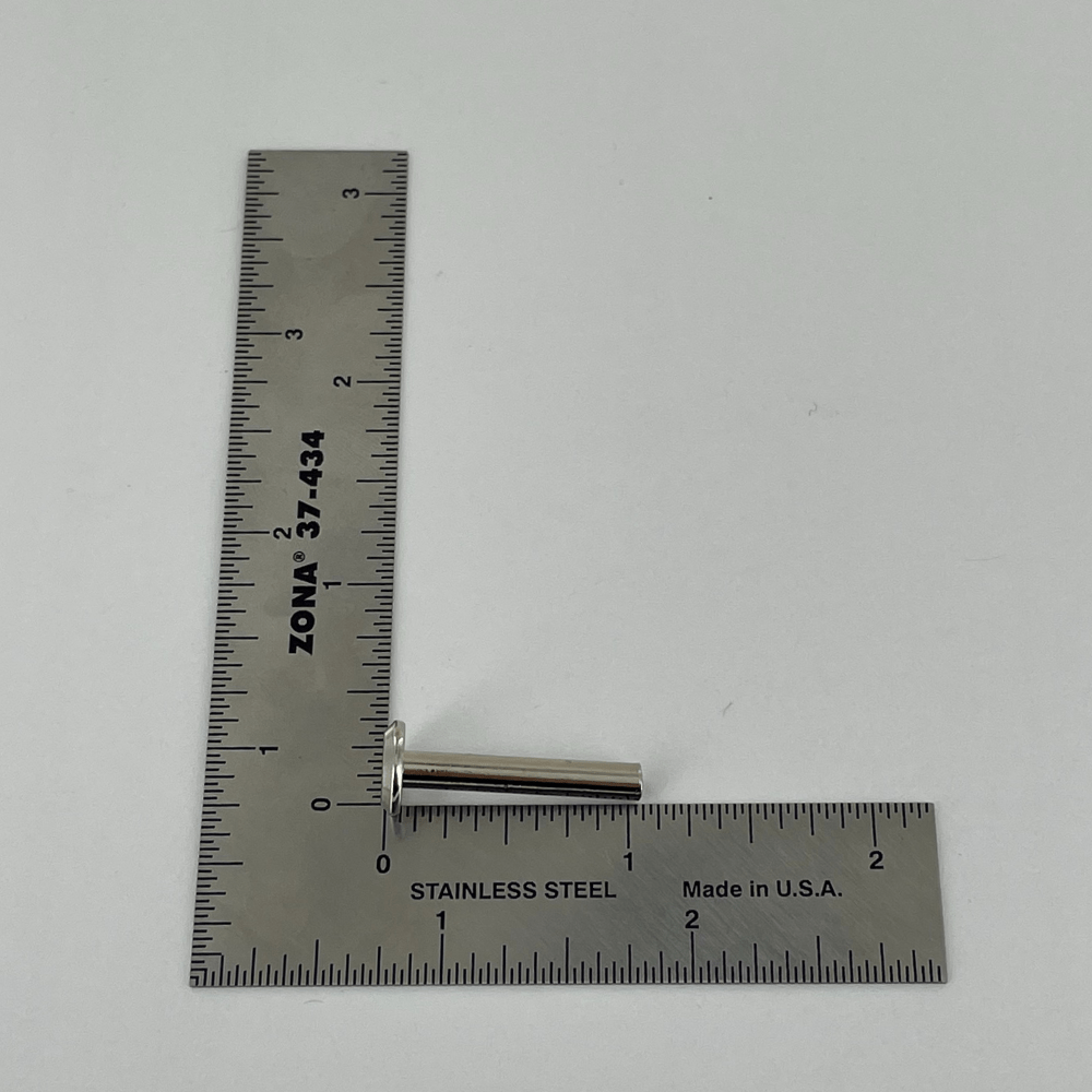 Ohio Travel Bag Fasteners 1" Nickel, Tubular Rivet, Steel - 12 pk, #310-16-16-NP 310-16-16-NP