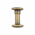Ohio Travel Bag Fasteners 12mm Antique Brass, Double Cap Jiffy Rivet, steel, #A-339-ANTB A-339-ANTB