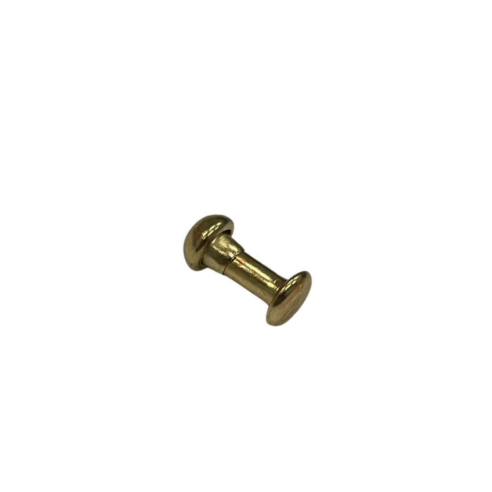 Ohio Travel Bag Fasteners 12mm Gold, Double Cap Domed Rivet, Steel, #A-408-GP A-408-GP
