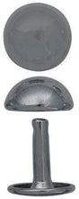 Ohio Travel Bag Fasteners 15mm Nickel, Double Cap Domed Rivet, Steel - 12 pk, #A-415-NP A-415-NP