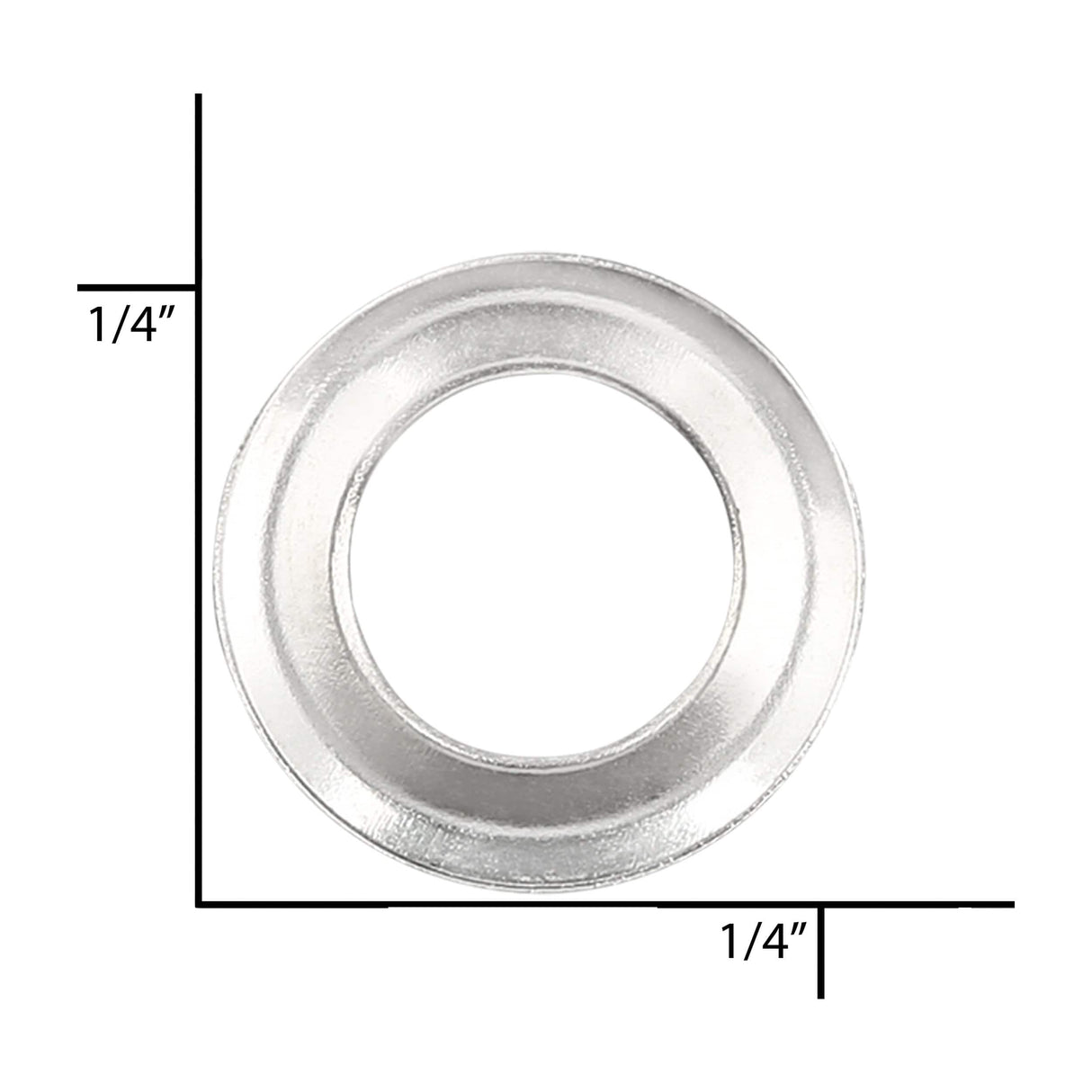 Ohio Travel Bag Fasteners 19/64" Nickel, Washer, Steel - 36 pk, #A-402-NP A-402-NP