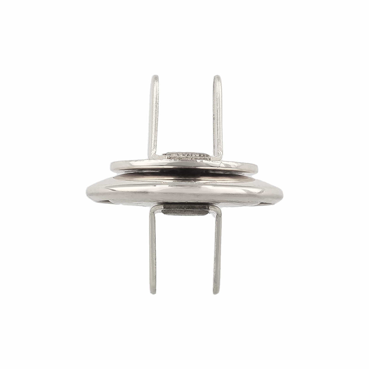 Ohio Travel Bag Fasteners 19mm Nickel, Beveled Low Profile Magnetic Snap, Steel, #P-2407-NP P-2407-NP