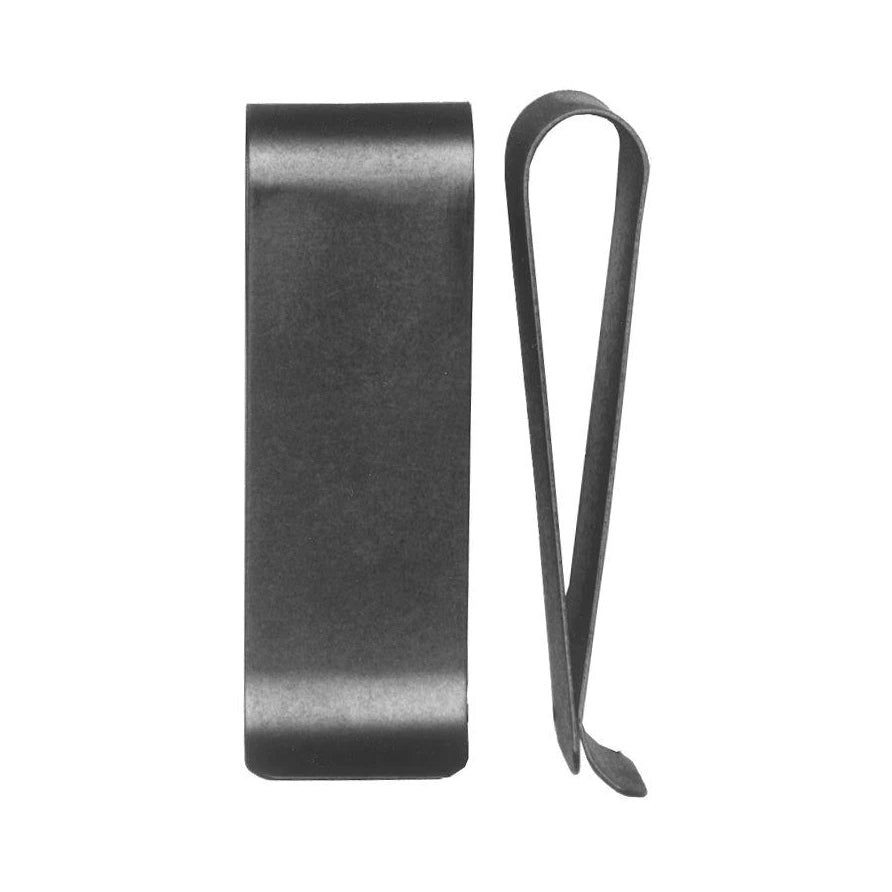 2 1/4" Beeper Clip, Raw Steel
