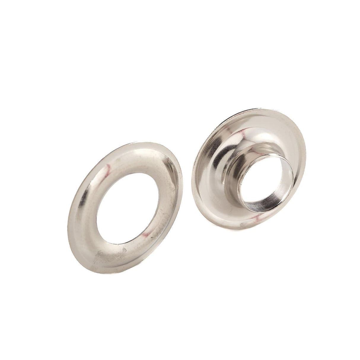 Ohio Travel Bag Fasteners #2 Nickel, Grommet with Washer, Soild Brass - 12 pk, #GROM-2-SBN GROM-2-SBN