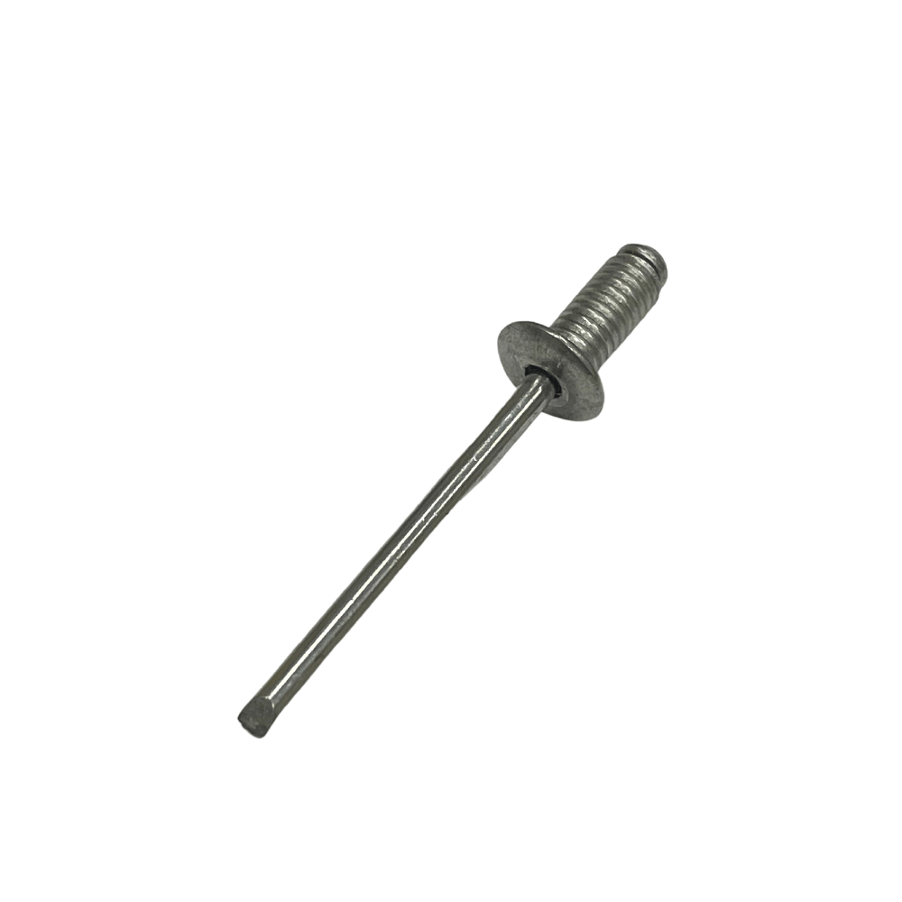 Ohio Travel Bag Fasteners 3/16" Nickel, Grooved Fliteware Rivet, Steel- 12 pk, #8675-AS 8675-AS