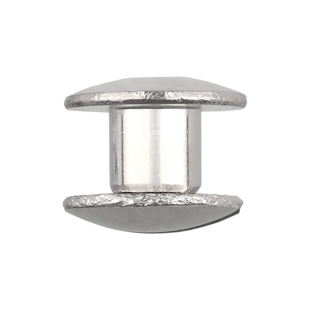 Ohio Travel Bag Fasteners 3/16" Nickel, Open Hole Chicago Screw, Solid Brass, #L-156-3-16SBN L-156-3-16SBN