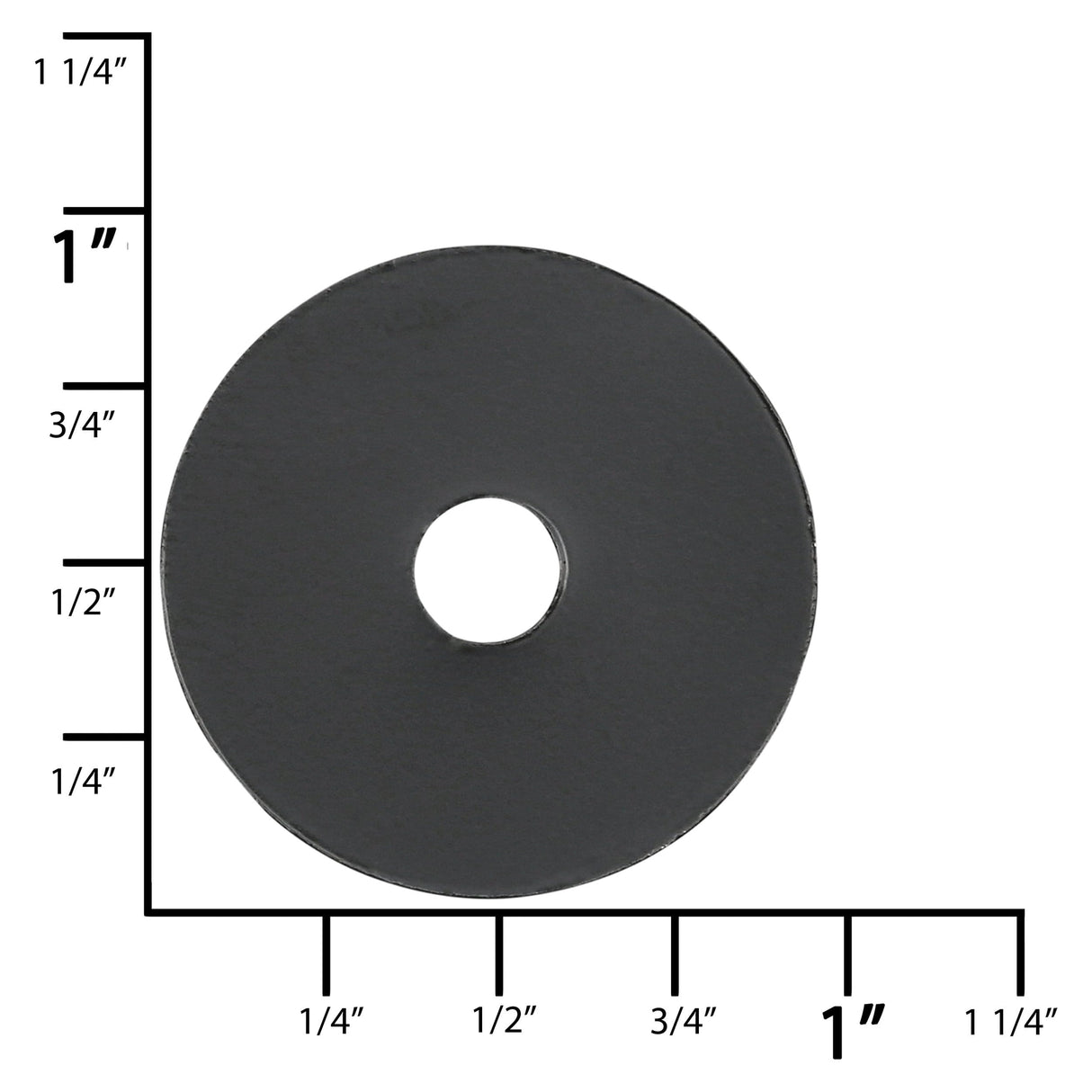 Ohio Travel Bag Fasteners 3/4" Black, Washer, Steel - 12 pk, #L-3042-BLK L-3042-BLK