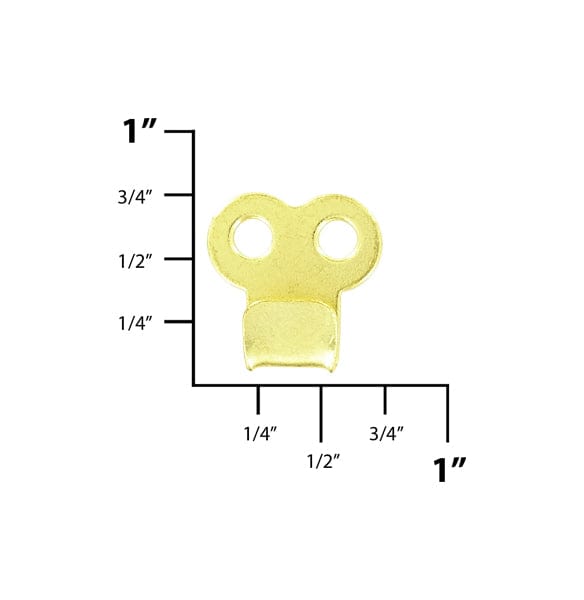 Ohio Travel Bag Fasteners 3/4" Brass, Boot Hook, Steel, #A-309-BP A-309-BP