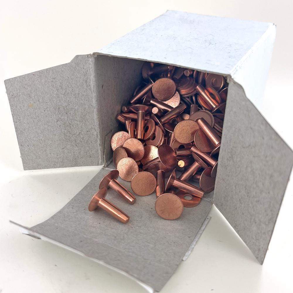 Ohio Travel Bag Fasteners 3/4" Copper, #9 Rivet with Burr, Zinc Alloy, #L-307-9-B L-307-9-B