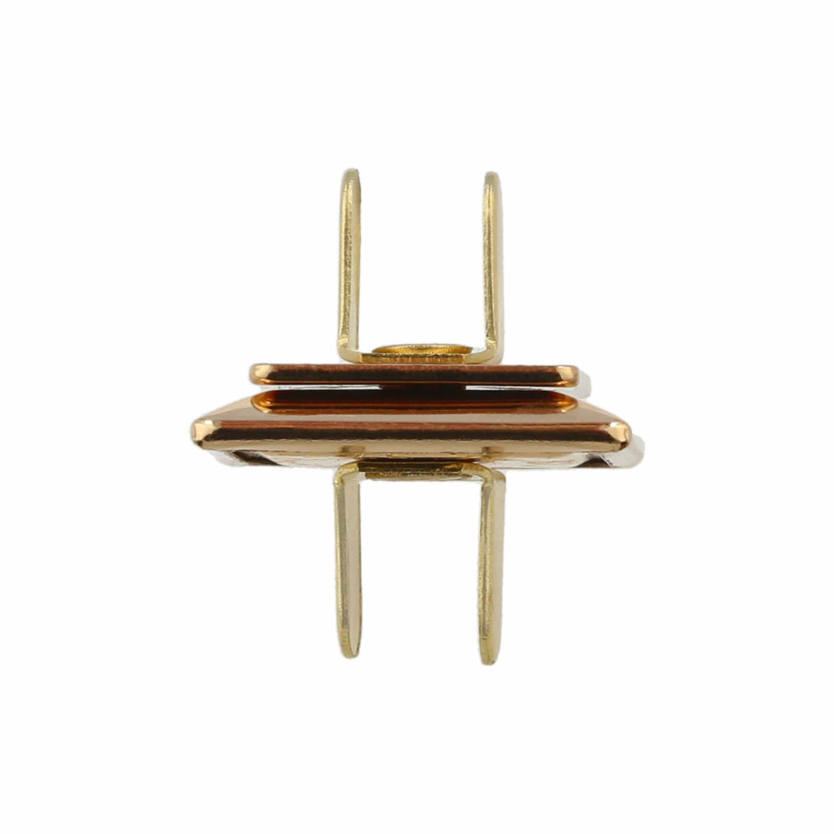 Ohio Travel Bag Fasteners 3/4" Gold, Magnetic Snap, Steel, #P-2443-GOLD P-2443-GOLD