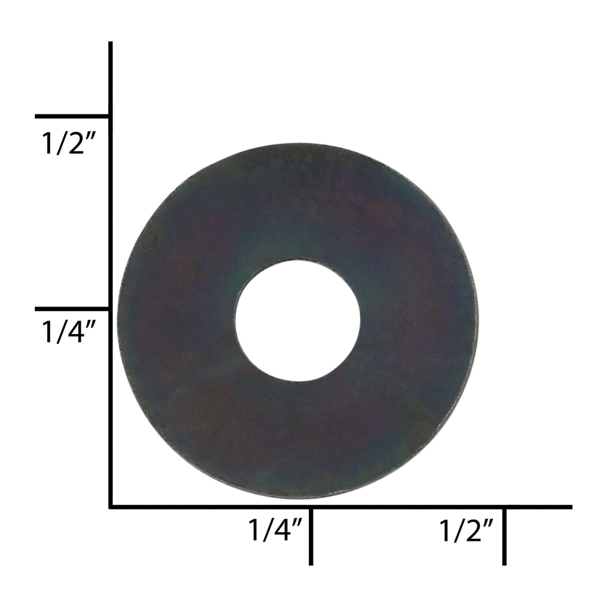 Ohio Travel Bag Fasteners 3/8" Black, Washer, Steel - 24 pk, #L-1126-BLK L-1126-BLK