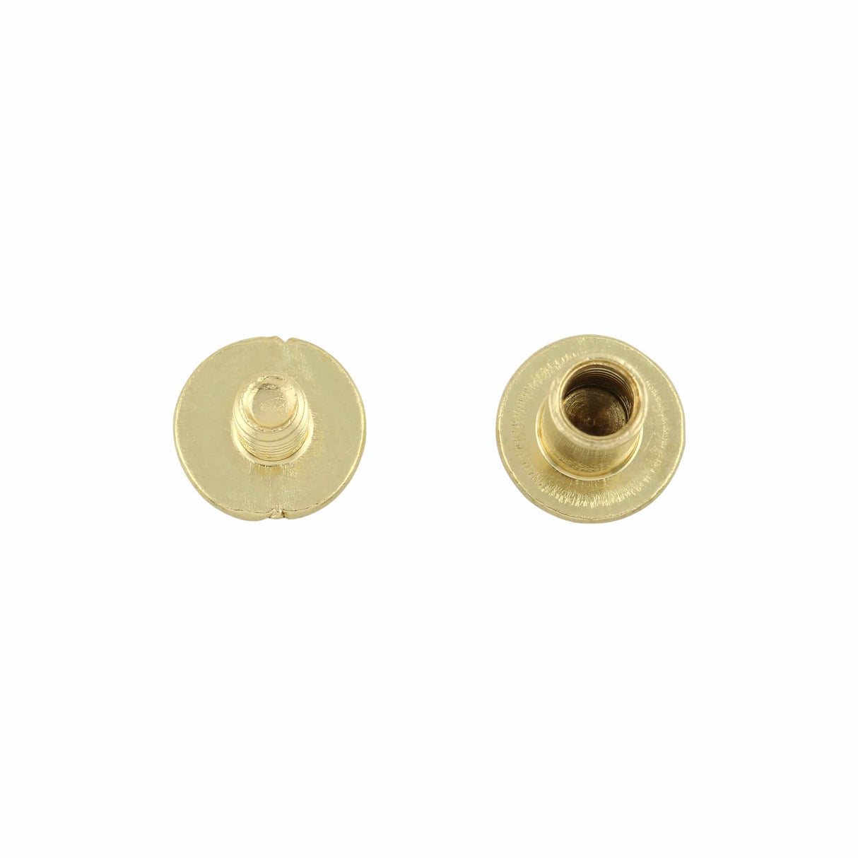 Ohio Travel Bag Fasteners 3/8" Brass, Chicago Screw, Solid Brass, #L-156-3-8SB L-156-3-8SB