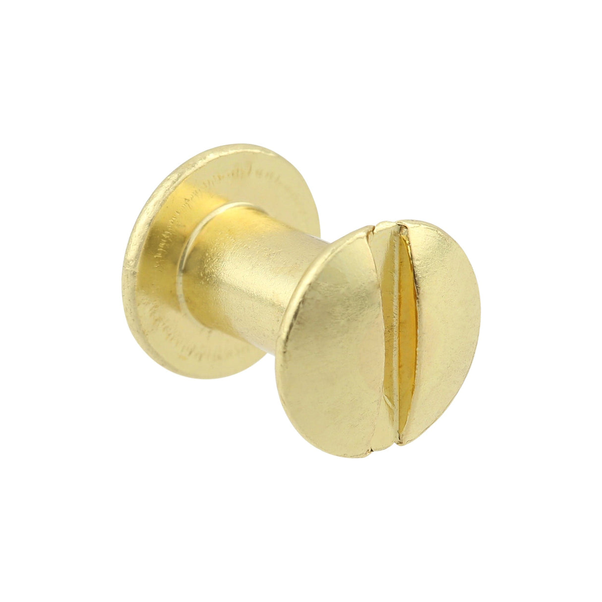 Ohio Travel Bag Fasteners 3/8" Brass, Chicago Screw, Solid Brass, #L-156-3-8SB L-156-3-8SB