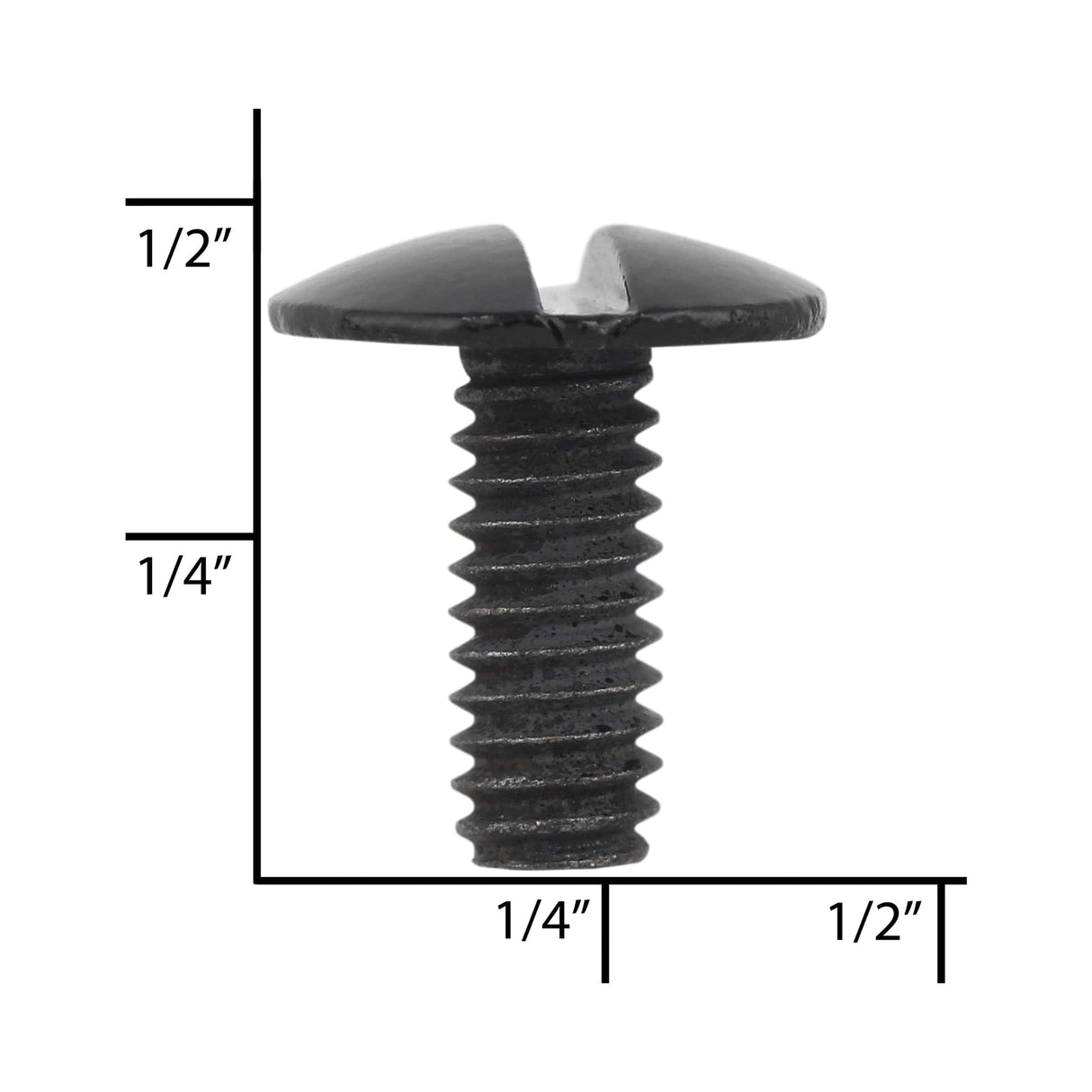 Ohio Travel Bag Fasteners 3/8" Glossy Black, Chicago Screw Only, Solid Brass, #L-156SC-3-8BLK L-156SC-3-8BLK