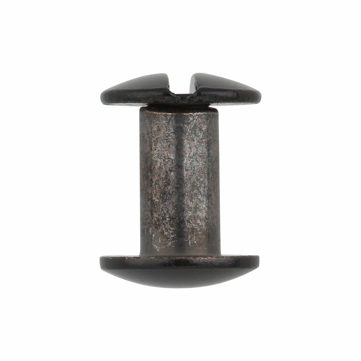 Ohio Travel Bag Fasteners 3/8" Glossy Black, Chicago Screw, Solid Brass, #L-156-3-8BLK L-156-3-8BLK