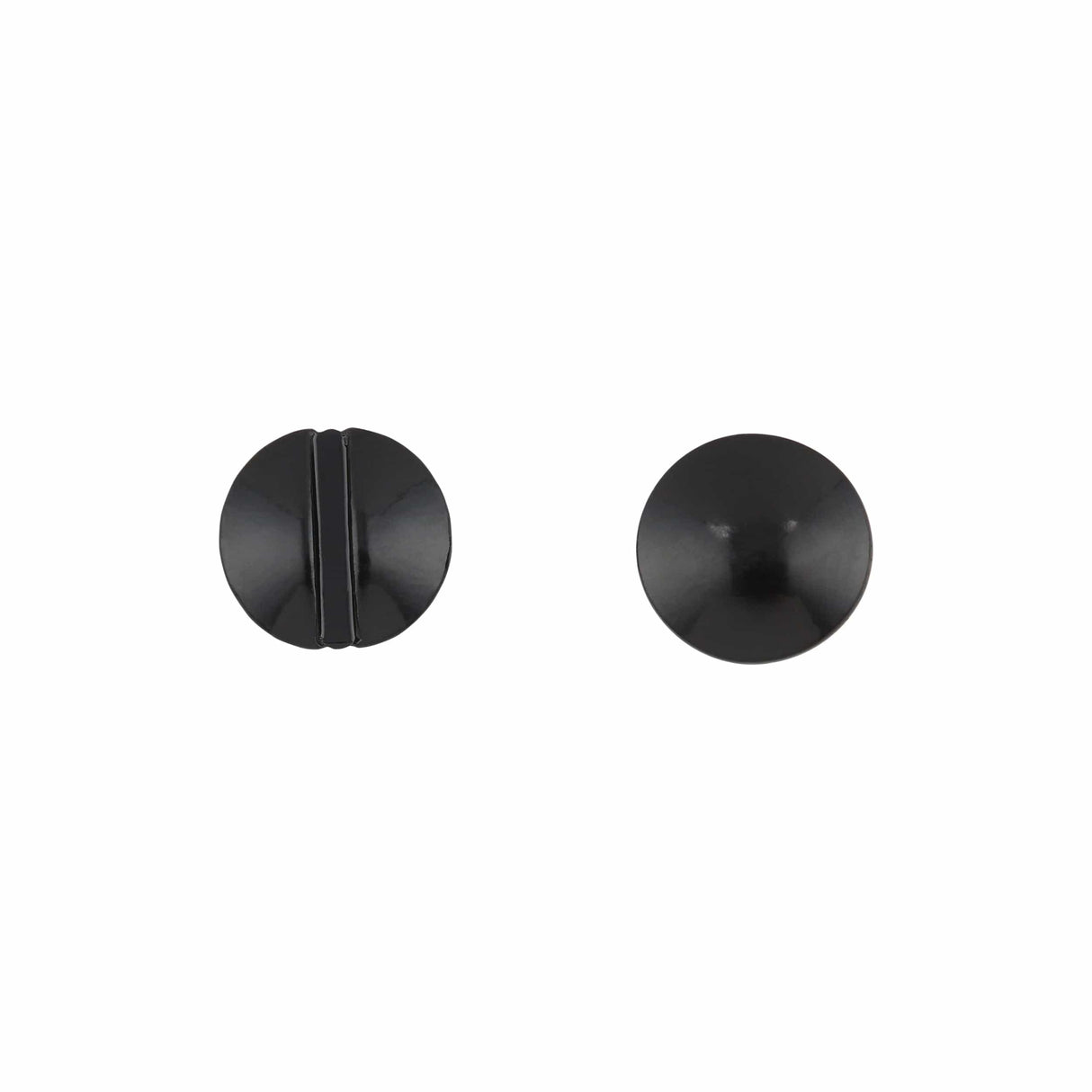 Ohio Travel Bag Fasteners 3/8" Glossy Black, Chicago Screw, Solid Brass, #L-156-3-8BLK L-156-3-8BLK