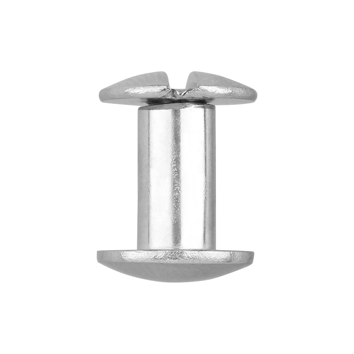 Ohio Travel Bag Fasteners 3/8" Nickel, Chicago Screw, Solid Brass, #L-156-3-8SBN L-156-3-8SBN