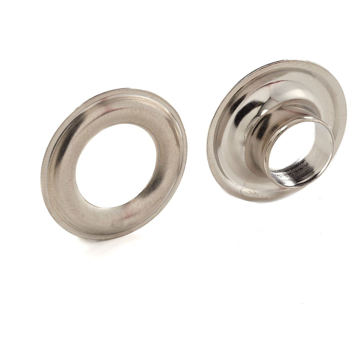 Ohio Travel Bag Fasteners #3 Nickel, Grommet with Washer, Solid Brass, #GROM-3-SBN GROM-3-SBN