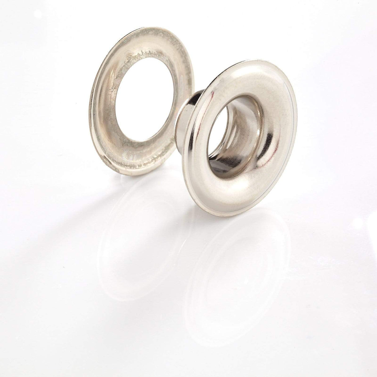 Ohio Travel Bag Fasteners #4 Nickel, Grommet with Washer, Solid Brass, #GROM-4-SBN GROM-4-SBN