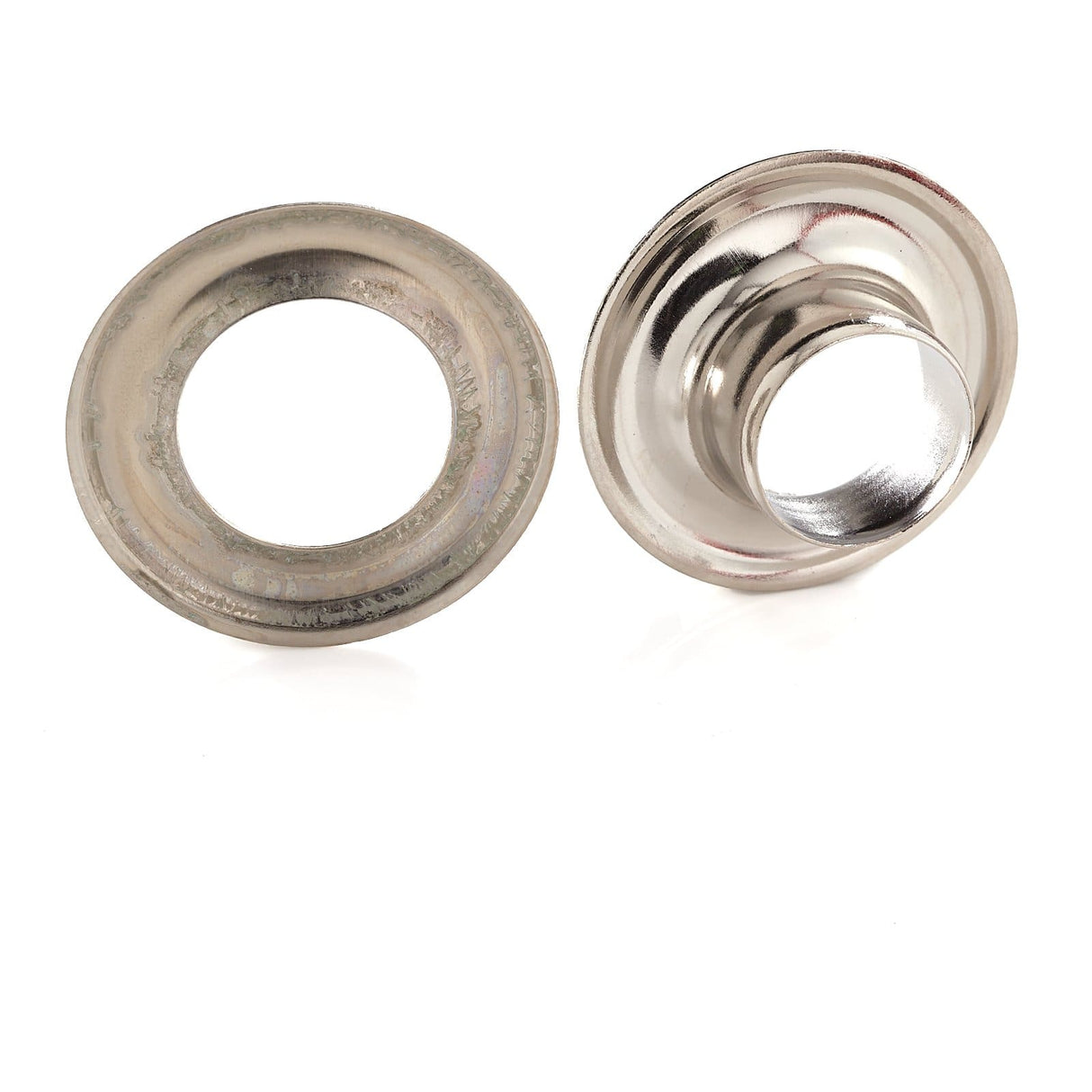 Ohio Travel Bag Fasteners #4 Nickel, Grommet with Washer, Solid Brass, #GROM-4-SBN GROM-4-SBN