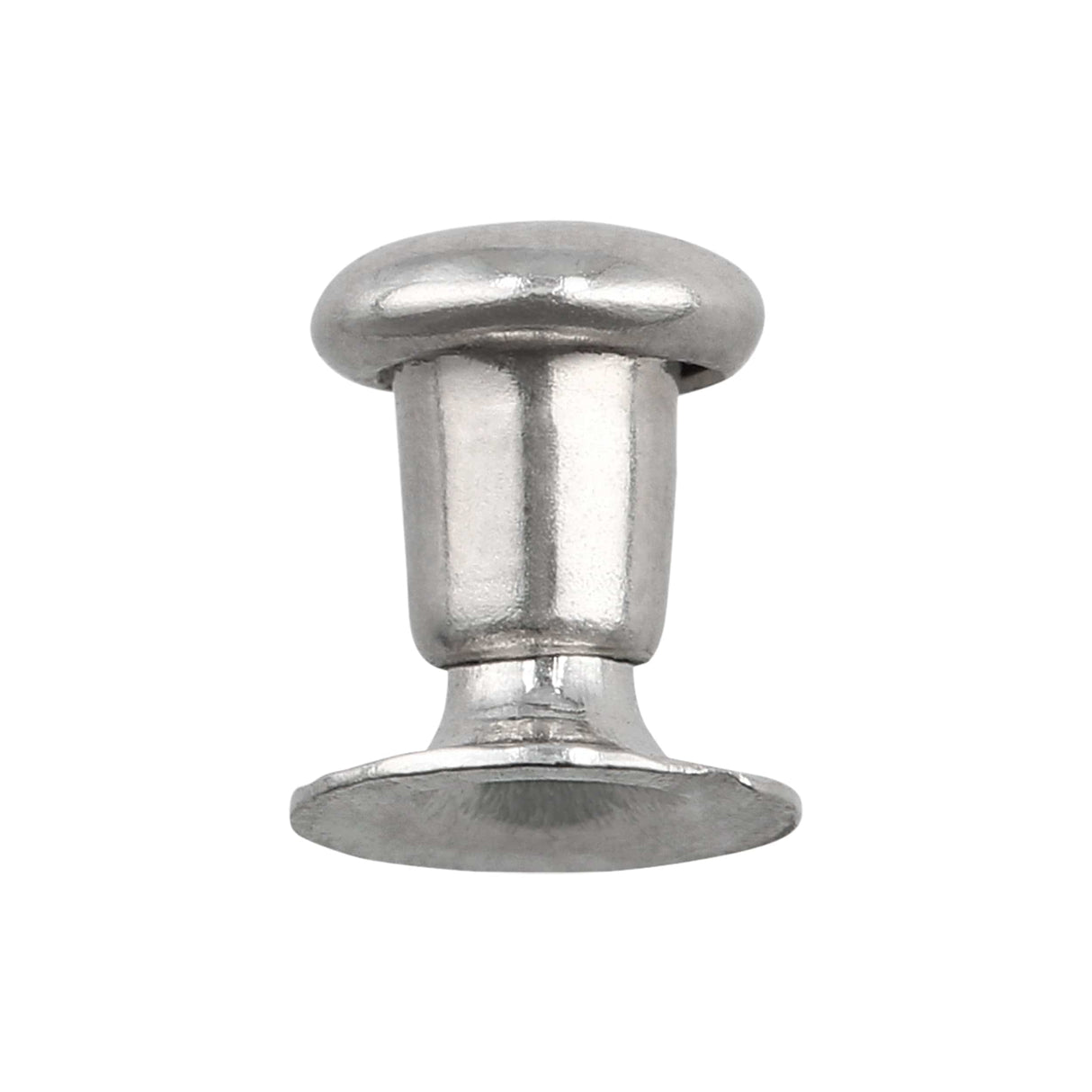 Ohio Travel Bag Fasteners 4mm Nickel, SIngle Cap Jiffy Rivets, Steel, #A-444-NP A-444-NP