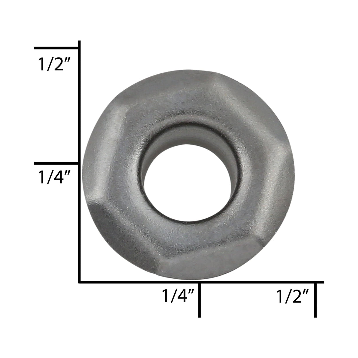 Ohio Travel Bag Fasteners 5.1mm Gunmetal, Eyelet, Solid Brass - 12 pk, #A-329-GUNM A-329-GUNM