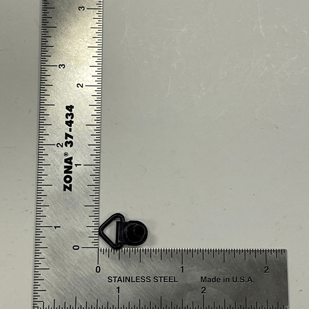 Ohio Travel Bag Fasteners 5/8" Black, Boot Hook Loop w/Eyelet, Steel, #XBH-1 XBH-1