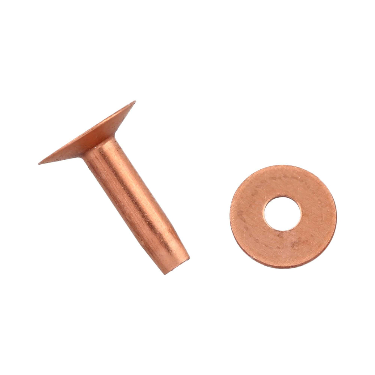 Ohio Travel Bag Fasteners 5/8" Copper, Rivet with Burr, Copper, #L-307-10-A L-307-10-A