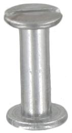 Ohio Travel Bag Fasteners 5/8" Nickel, Screw Post, Aluminum, #L-1262-5-8 L-1262-5-8