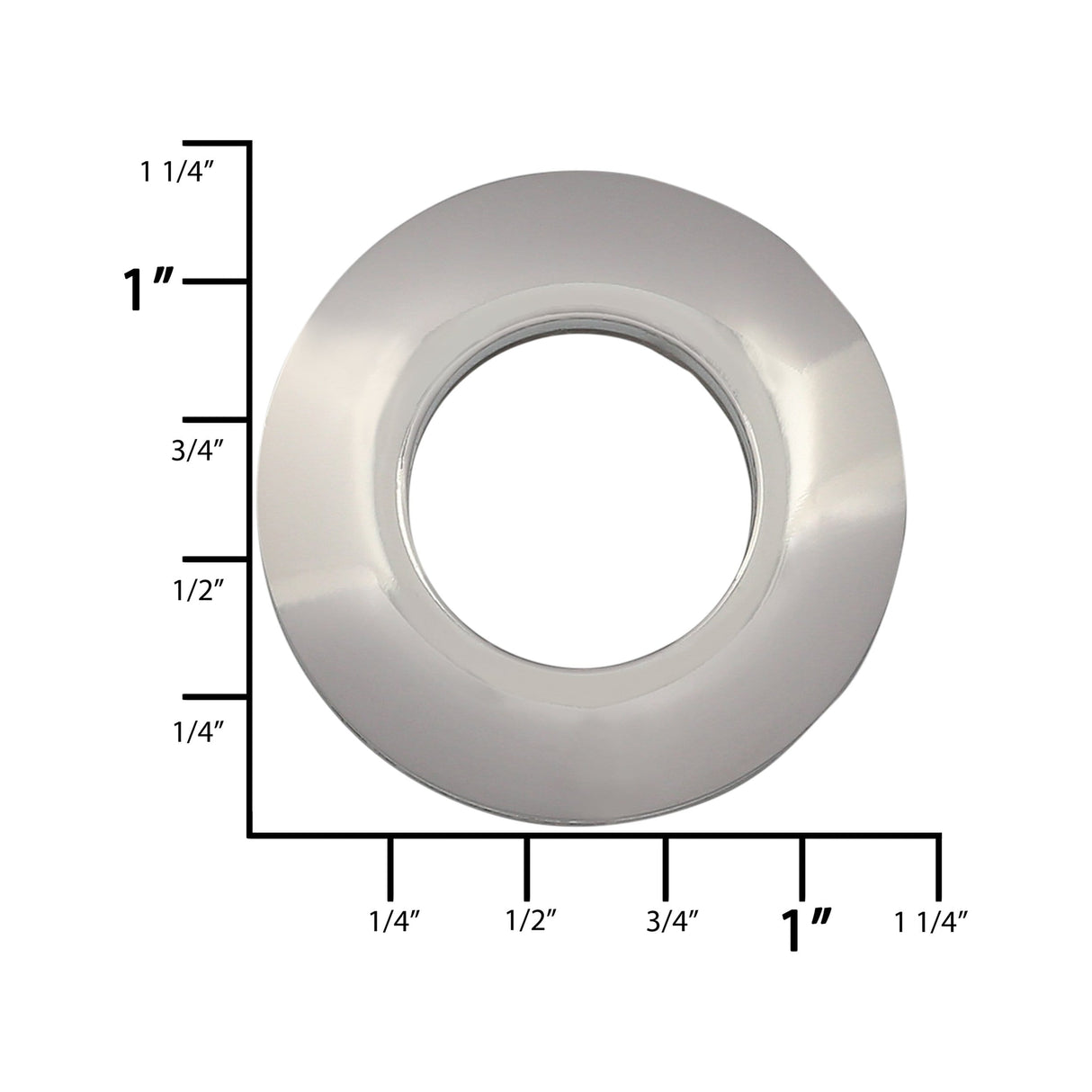 Ohio Travel Bag Fasteners 5/8" Nickel, Screw Together Eyelet, Solid Brass, #P-1388-SBN P-1388-SBN