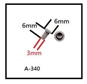 Ohio Travel Bag Fasteners 6mm Antique Brass, Double Cap Jiffy Rivet, Steel-PK100, #A-340-ANTB A-340-ANTB