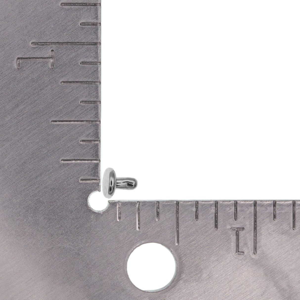 Ohio Travel Bag Fasteners 6mm Nickel Plate, Double Cap Jiffy Rivet, Steel, #A-337-NP A-337-NP