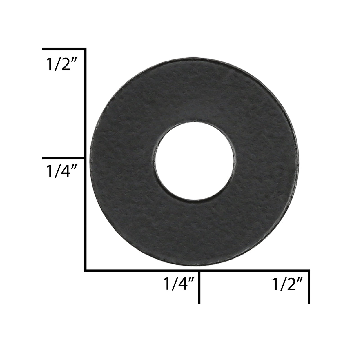 Ohio Travel Bag Fasteners 7/16" Black, Washer, Steel - 24 pk, #L-1124-BLK L-1124-BLK