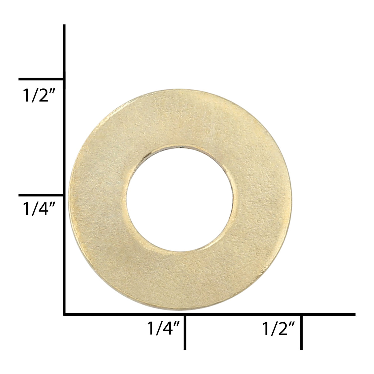 Ohio Travel Bag Fasteners 7/16" Brass, Washer, Steel - 24 pk, #L-1125 L-1125