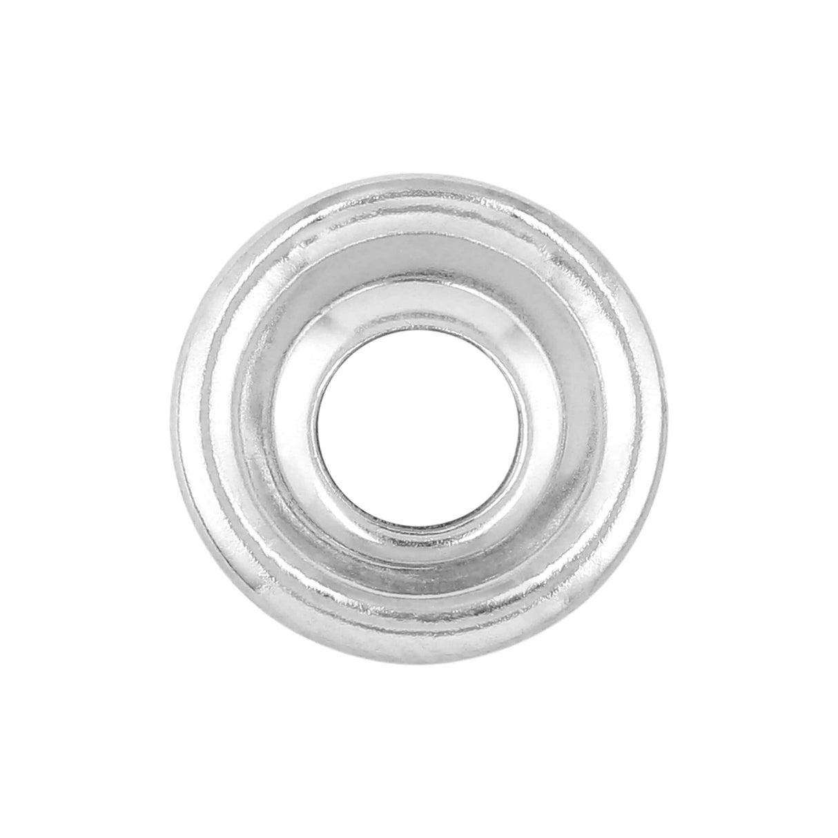 Ohio Travel Bag Fasteners 7/16" Nickel, Convex Washer, Steel - 24 pk, #L-1959-NP L-1959-NP
