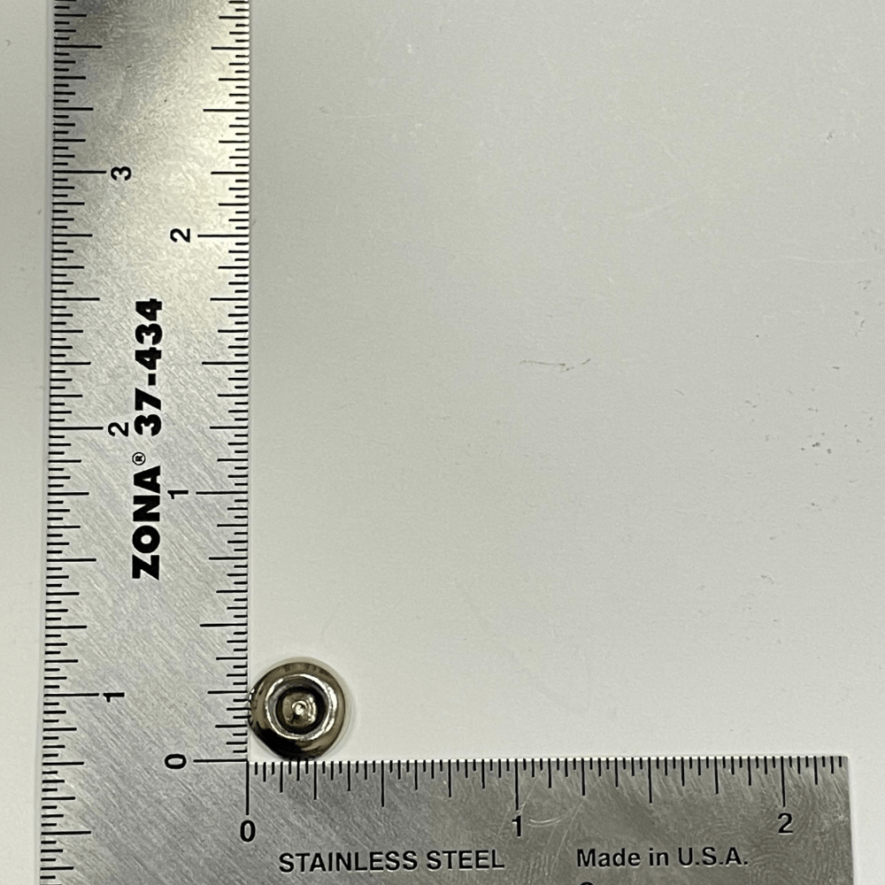 Ohio Travel Bag Fasteners 7/16" Nickel, Rivet Cap, Steel - 24 pk, #11-CAP-NP 11-CAP-NP